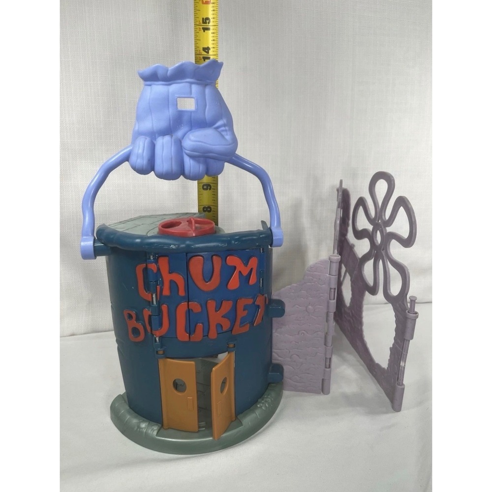 SpongeBob SquarePants Chum Bucket Playset Plankton Restaurant Building Toy Blue